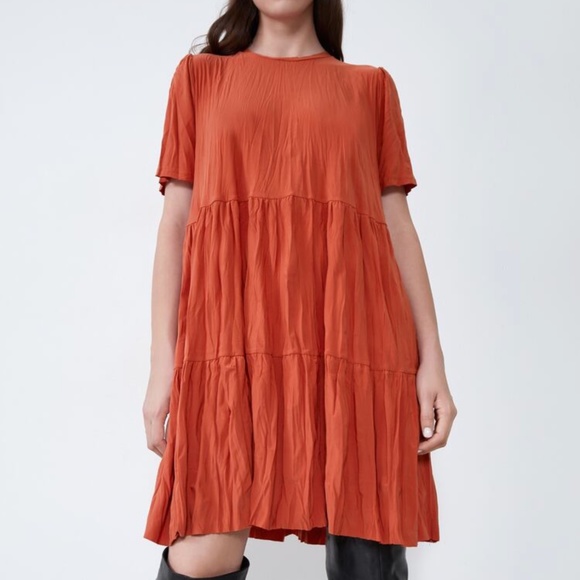zara Dresses & Skirts - zara wrinkle look dress
